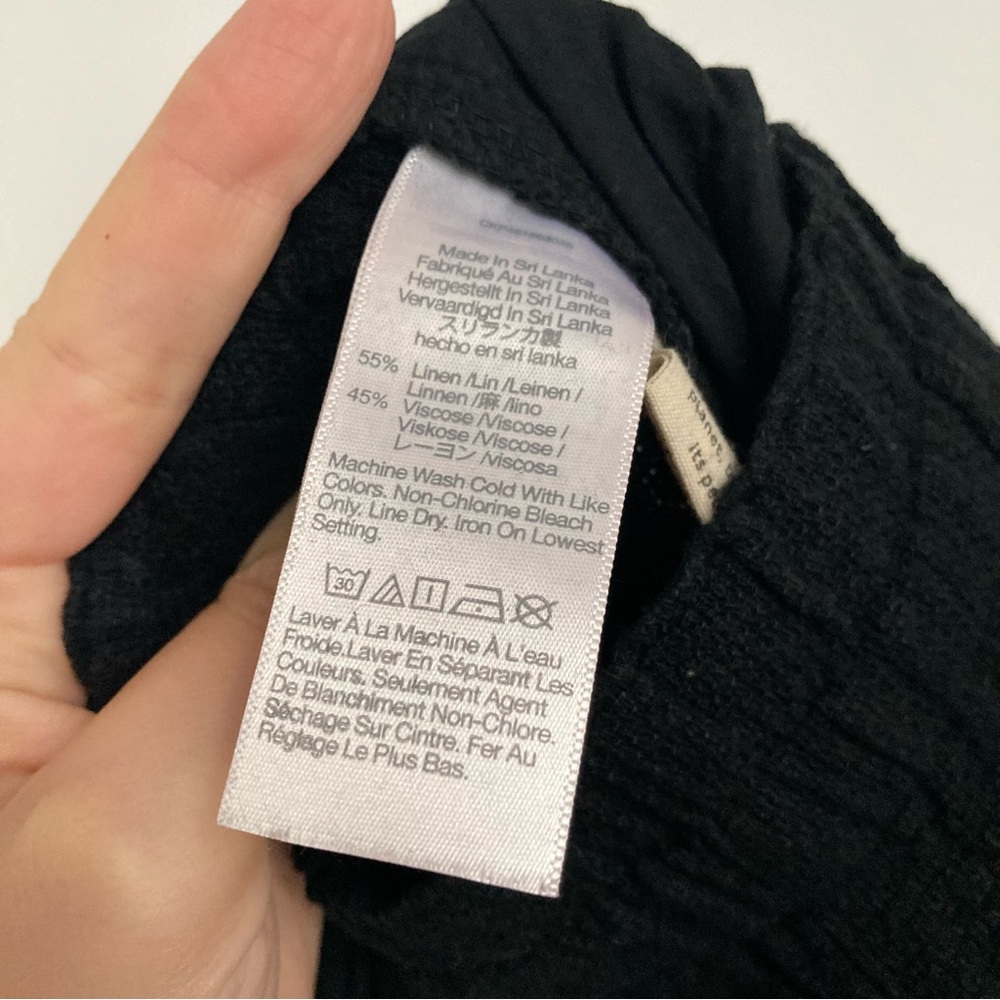 Madewell Breezewoven Pull On High Rise Loose Linen Blend Ankle Pants Size Large - Picture 8 of 8